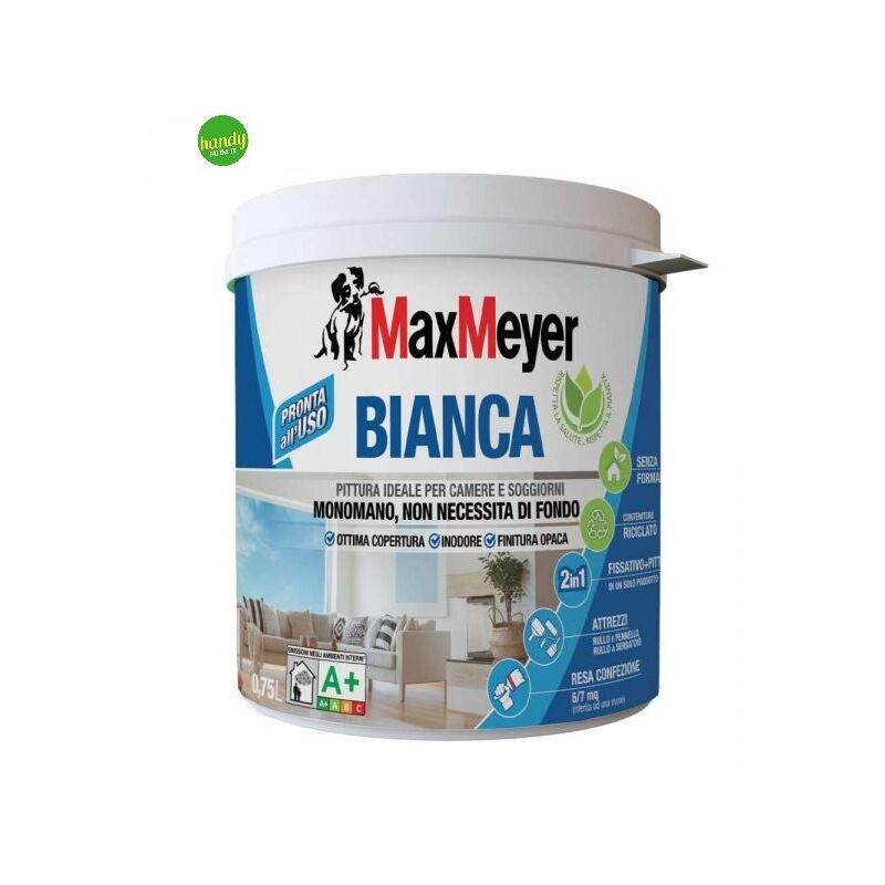 foto del prodotto pittura lavabile monomano bianca lt.4