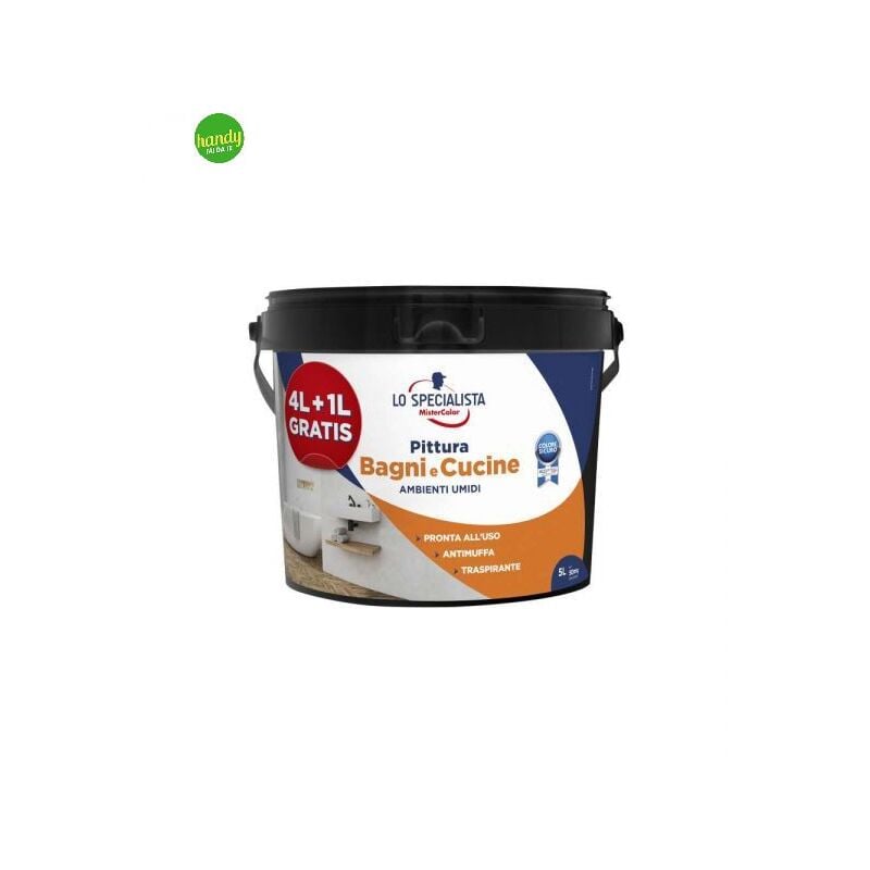 foto del prodotto pittura lo specialista per bagni e cucine antimuffa 4 1 l