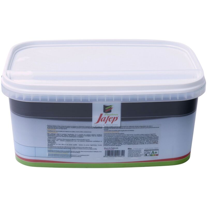 foto del prodotto pittura murale e soffitto satinata blu 2,5l jafep