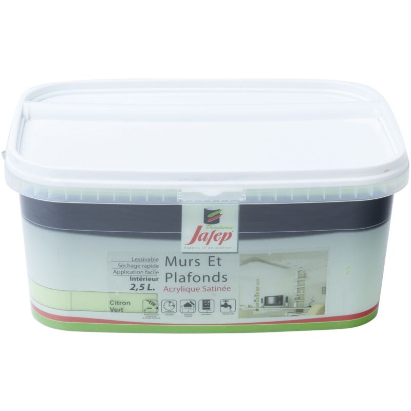 foto del prodotto pittura murale e soffitto satinata lime 2,5l jafep