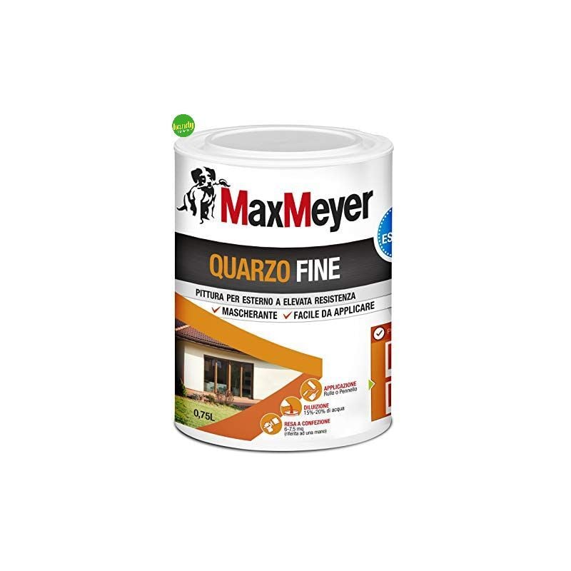 foto del prodotto pittura per esterni maxmeyer quarzo fine bianco lt.0,75
