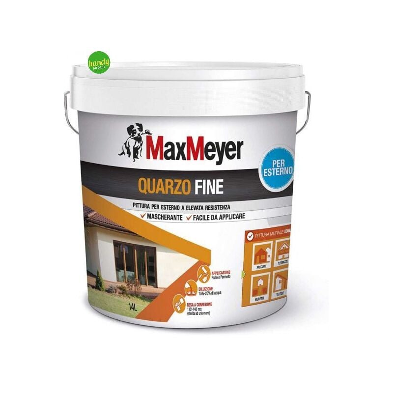 foto del prodotto pittura per esterni maxmeyer quarzo fine bianco lt.14