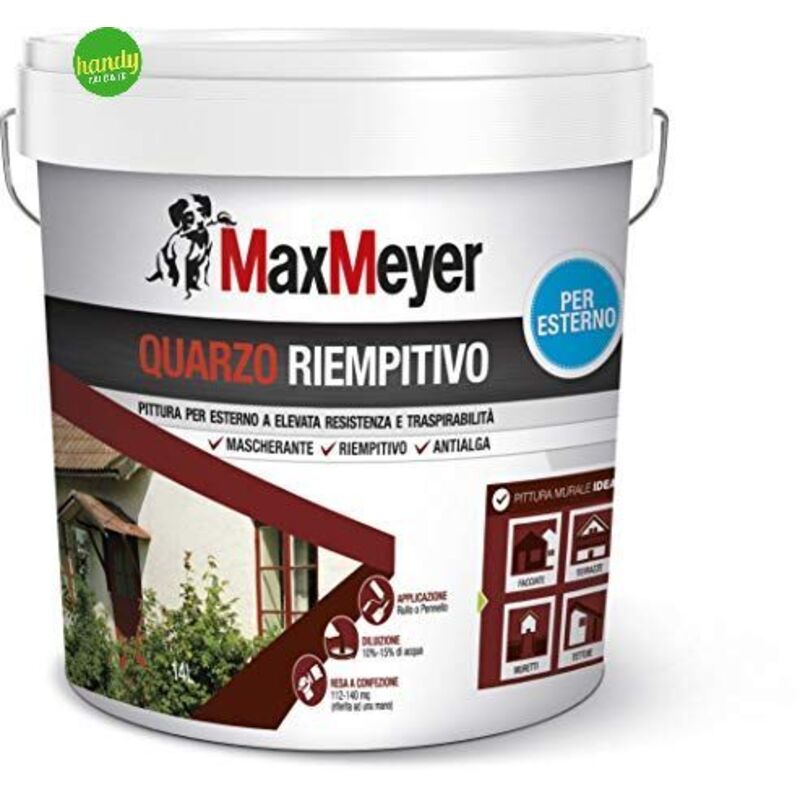 foto del prodotto pittura per esterni maxmeyer quarzo riempitivo bianco 14 l