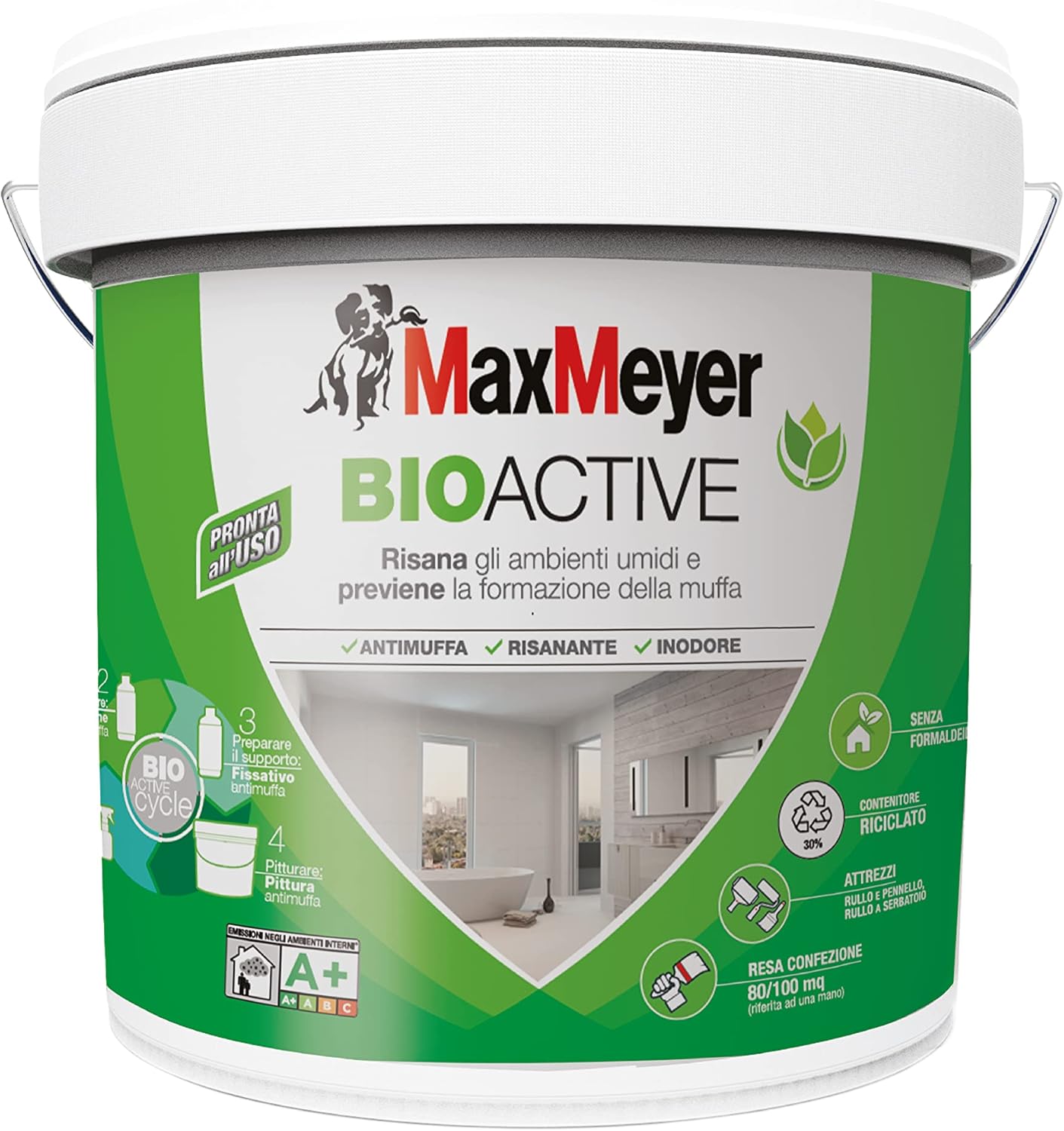 foto del prodotto pittura per interni lavabile monomano subitobianco a , colore bianco, 10l