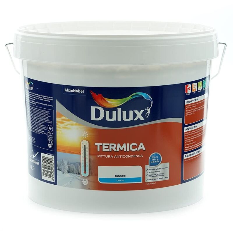foto del prodotto pittura per interni traspirante anti condensa 10l dulux termica