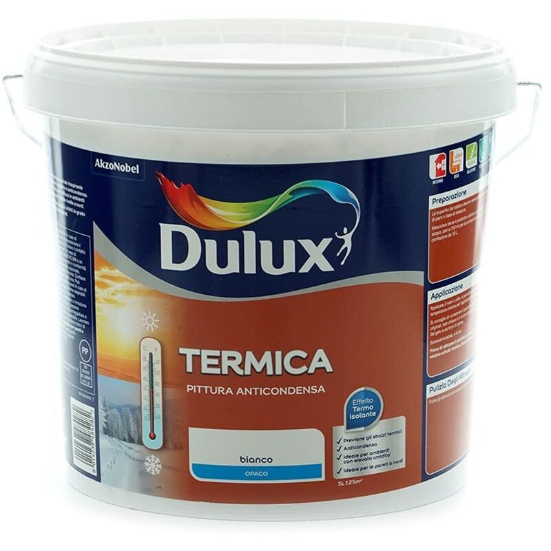 foto del prodotto pittura per interni traspirante anti condensa 5l dulux termica