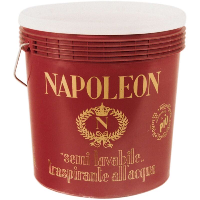 foto del prodotto pittura semilavabile traspirante colore bianco napoleon lt.14