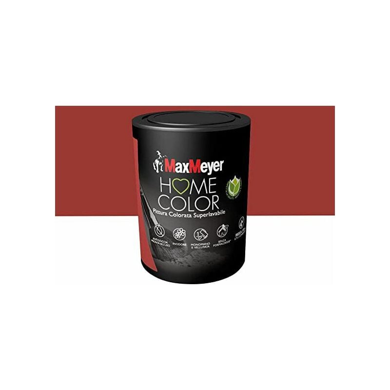 foto del prodotto pittura superlavabile maxmeyer home color scarlet lt.0,75