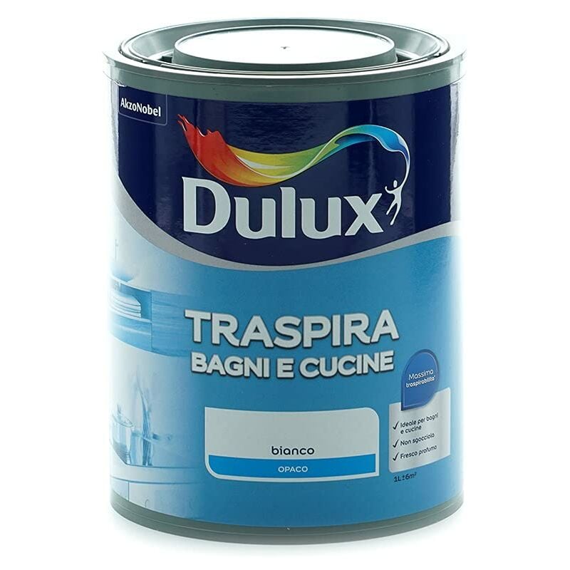 foto del prodotto pittura traspirante umidita forte e vapore 1l dulux bagni e cucine
