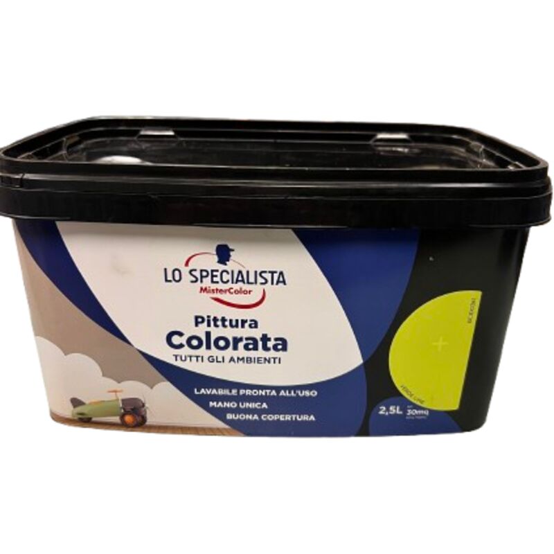 foto del prodotto pittura tutti ambienti2,5 lt verde lime lo specialista
