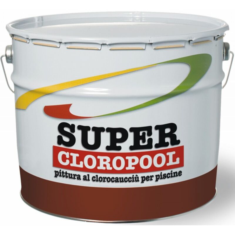 foto del prodotto pittura x piscina clorocaucciu super cloropool 2,5lt bianco italc