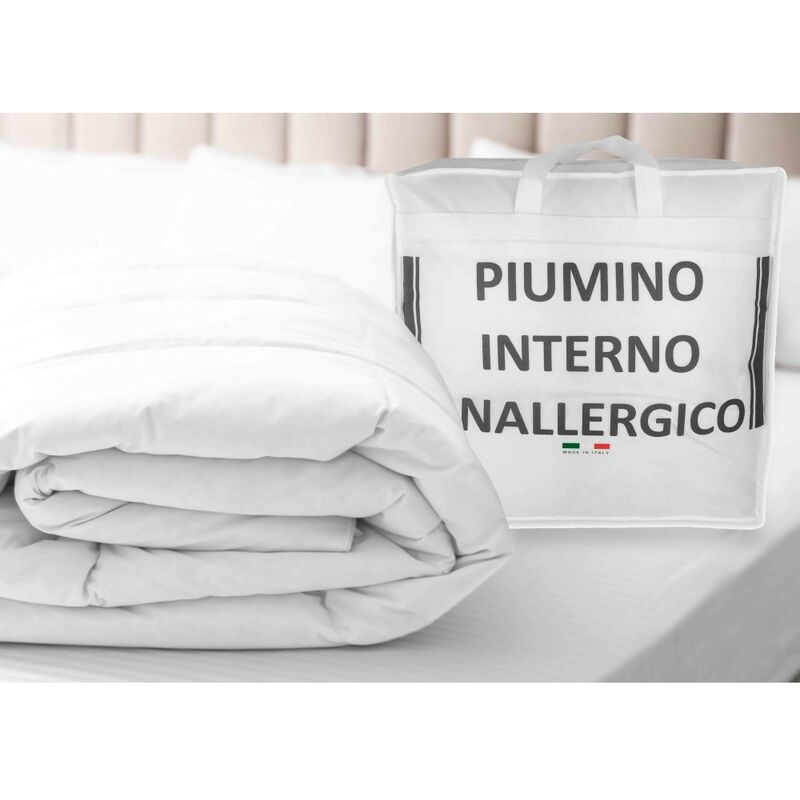 foto del prodotto piumino interno sintetico anallergico bianco invernale 300 gr. mq. 1 piazza