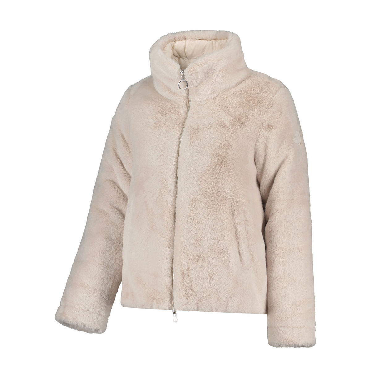 foto del prodotto piumino reversibile in ecopelliccia donna