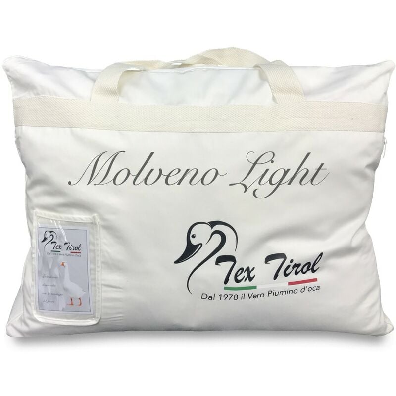 foto del prodotto piumino tex tirol molveno light 80 piumino oca 20 piumette oca leggero estivo cm. 155x200