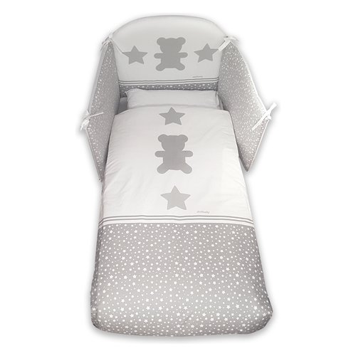 foto del prodotto piumone lettino italbaby 120 95 06 stelline set 4 pz rosa