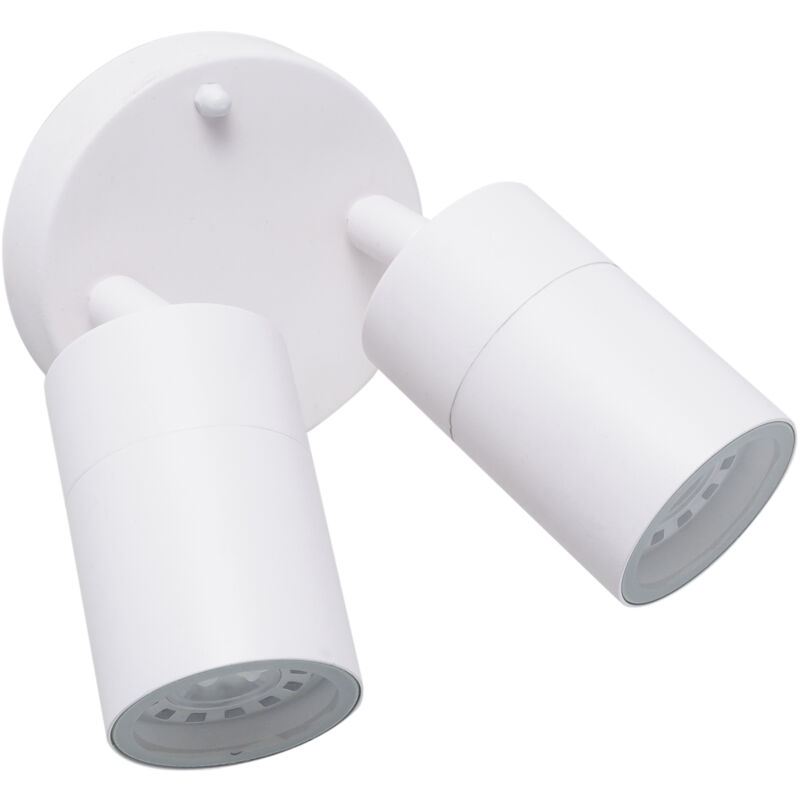 foto del prodotto pixa double aplique de uso interior doble para bombilla gu10 en color blanco