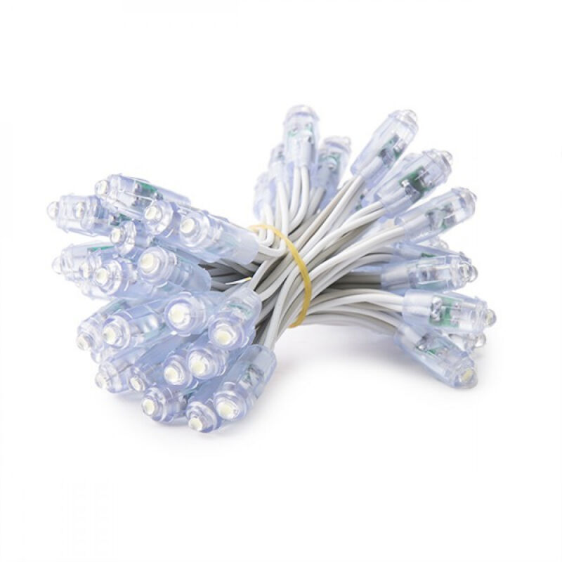 foto del prodotto pixel led 0.1w 1.7lm 4200 k 9mm 5v epistar stringa 50 unit bianco 50.000h de pix 9 w 