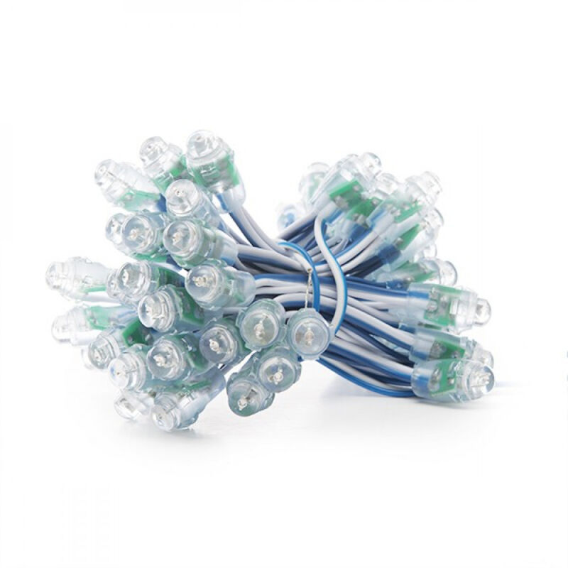 foto del prodotto pixel led 0.1w 2lm 12mm 5v epistar stringa 50 unit blu 50.000h de pix 12 b 