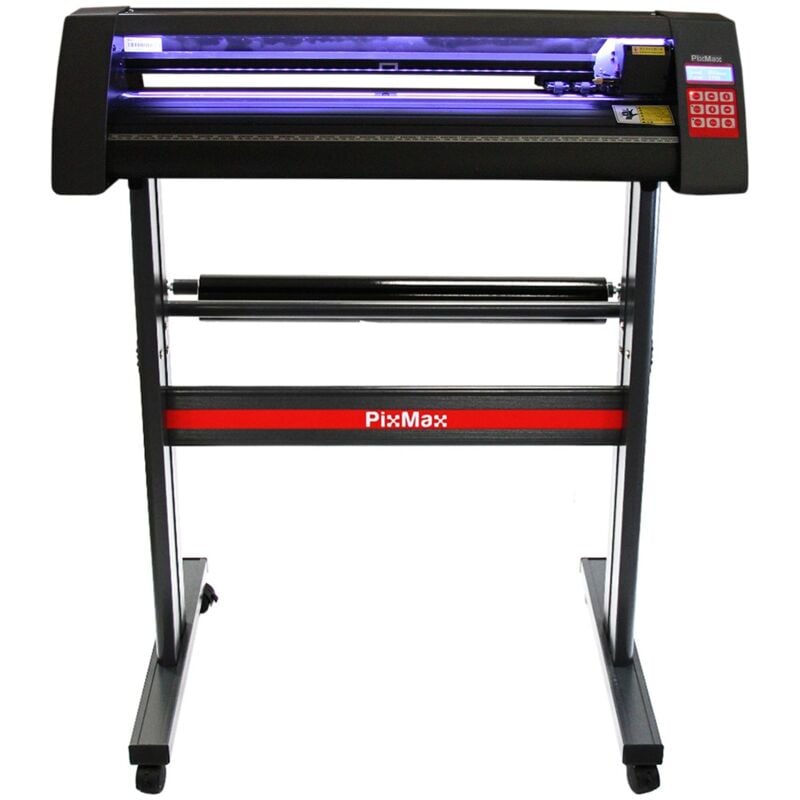 foto del prodotto pixmax plotter da taglio vinile macchina per taglio e incisione insegne etichette guida laser abbonamento 12 mesi software flexistarter led