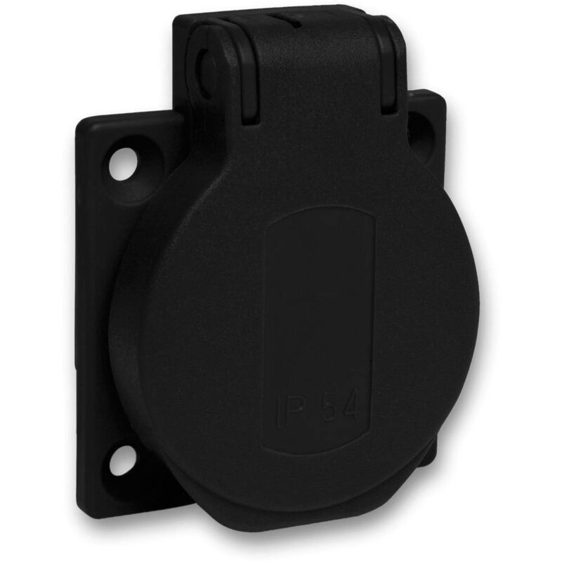foto del prodotto pks51n presa da incasso ip54, ik08 nero schneider electric