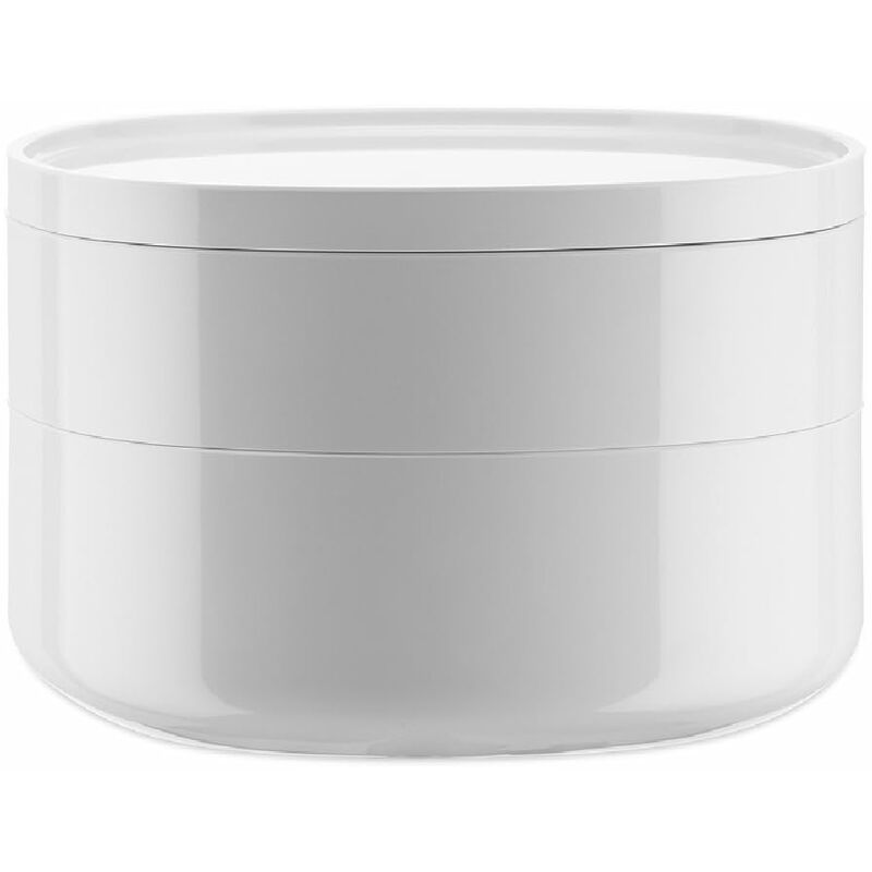 foto del prodotto pl17 w birillo contenitore da bagno, pmma, bianco, acrilico, 18x18x12 cm alessi