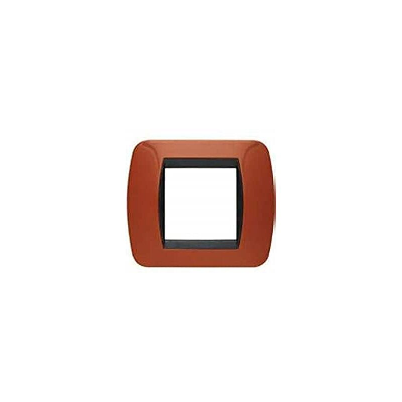 foto del prodotto placca 2 posti living international, finitura terracotta btil4802tr