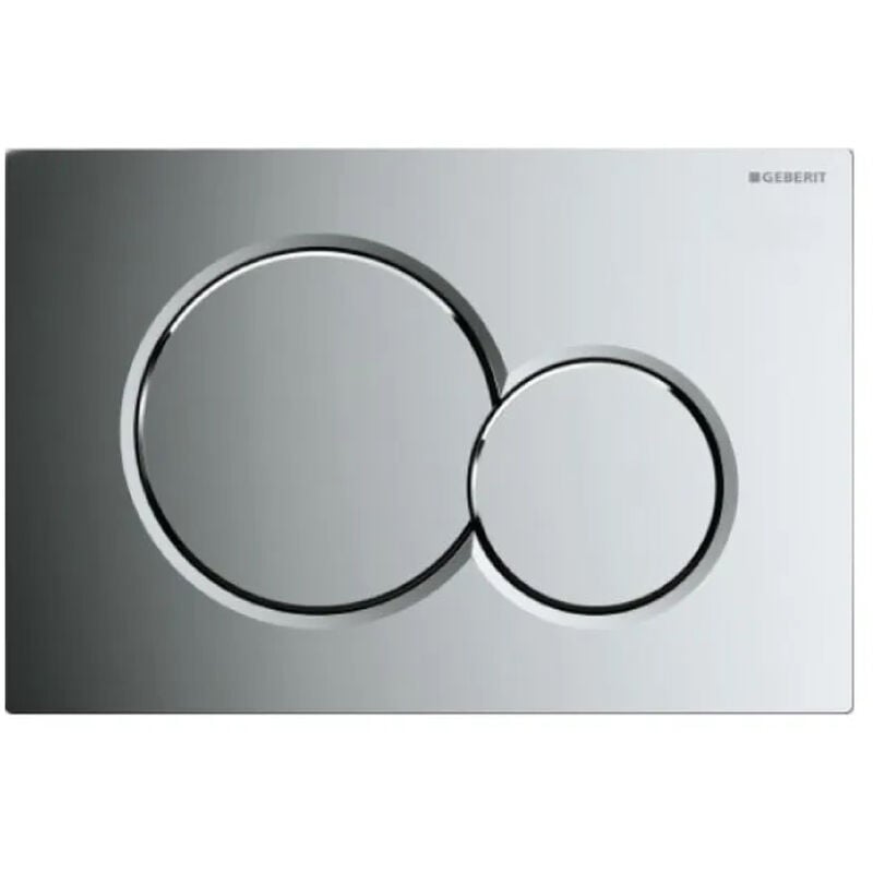 foto del prodotto placca 2 tasti modello sigma 01 cromata lucida geberit