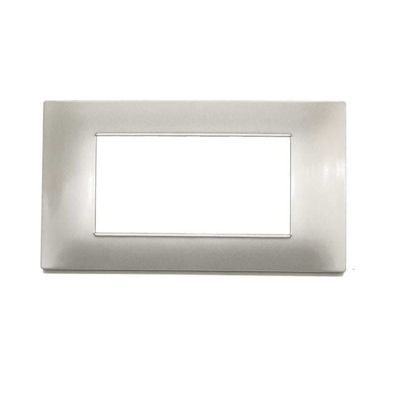 foto del prodotto placca 2m 3m 4m 7m posti compatibile vimar plana vari colori grigio,4 posti