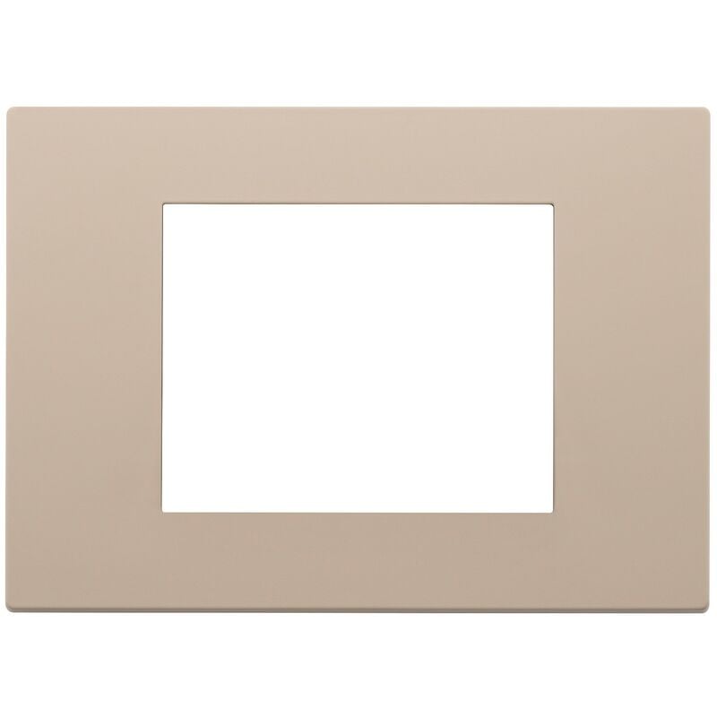 foto del prodotto placca 3 moduli argilla serie linea vimar 30653.21