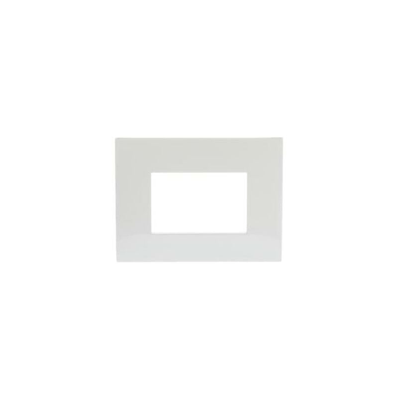foto del prodotto placca 3 moduli colore bianco abb chiara 2csk0301ch
