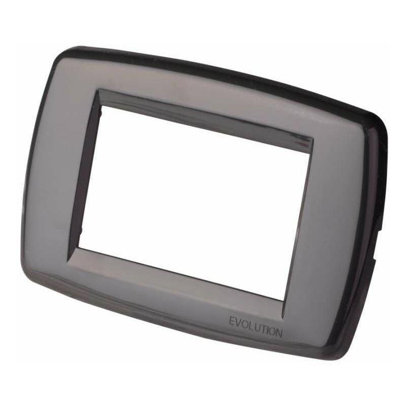 foto del prodotto placca 3 moduli evolution classic line antracite