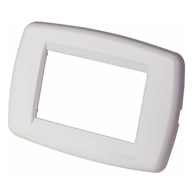 foto del prodotto placca 3 moduli evolution classic line bianco