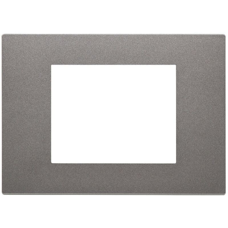 foto del prodotto placca 3 moduli metal verniciato serie linea vimar 30653.22