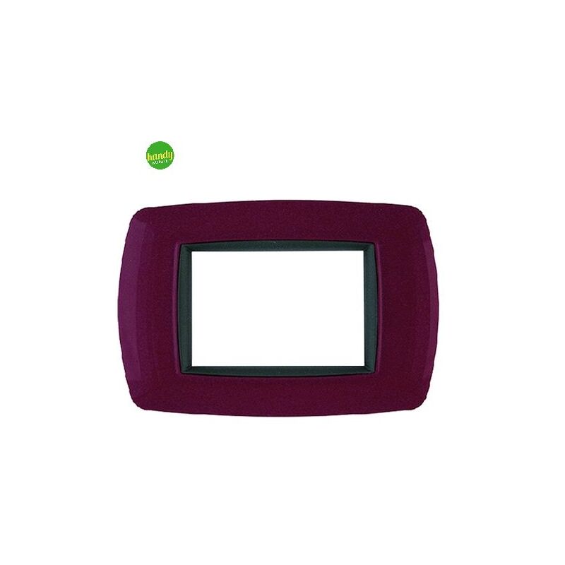 foto del prodotto placca 3 moduli mylife amaranto