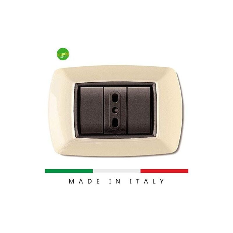 foto del prodotto placca 3 posti avorio elettrocanali my life ecl2983a
