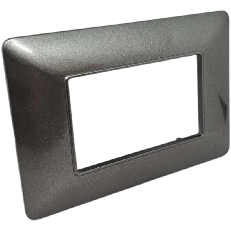 foto del prodotto placca 3 posti grigio scuro matix am4803 503sa compatibile