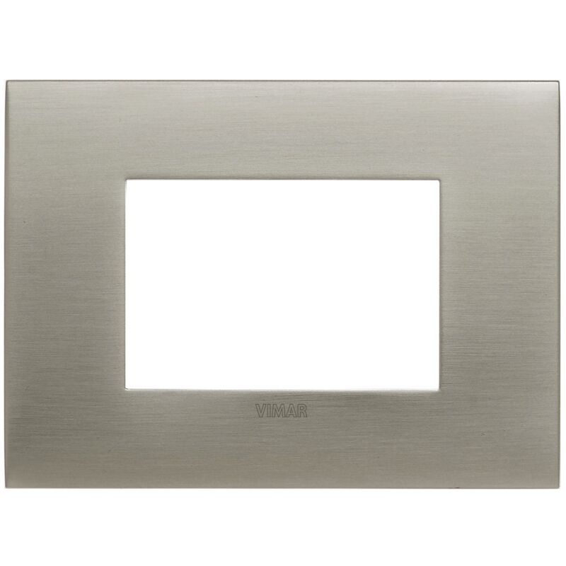 foto del prodotto placca 3m vimar acciaio spazzolato fit 19953.08