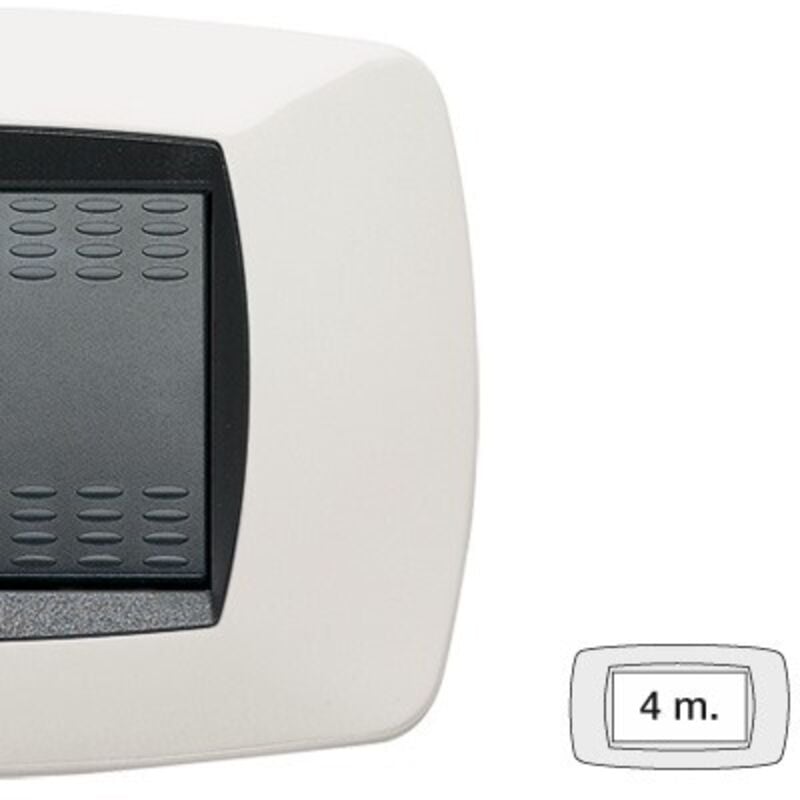 foto del prodotto placca 4 posti bianco modo master cod. 39tc104 