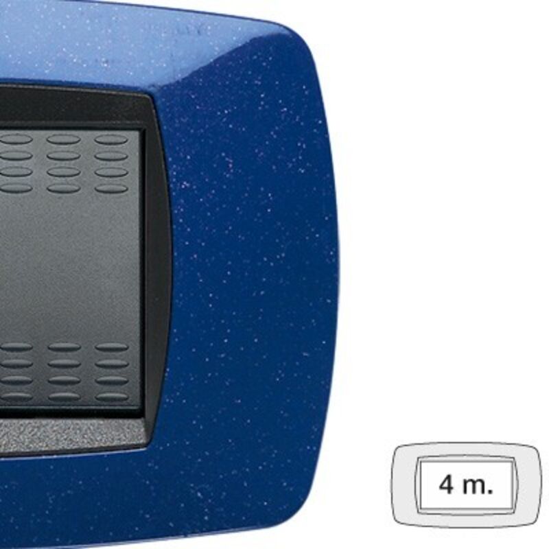 foto del prodotto placca 4 posti blu vio modo master cod. 39tc364 