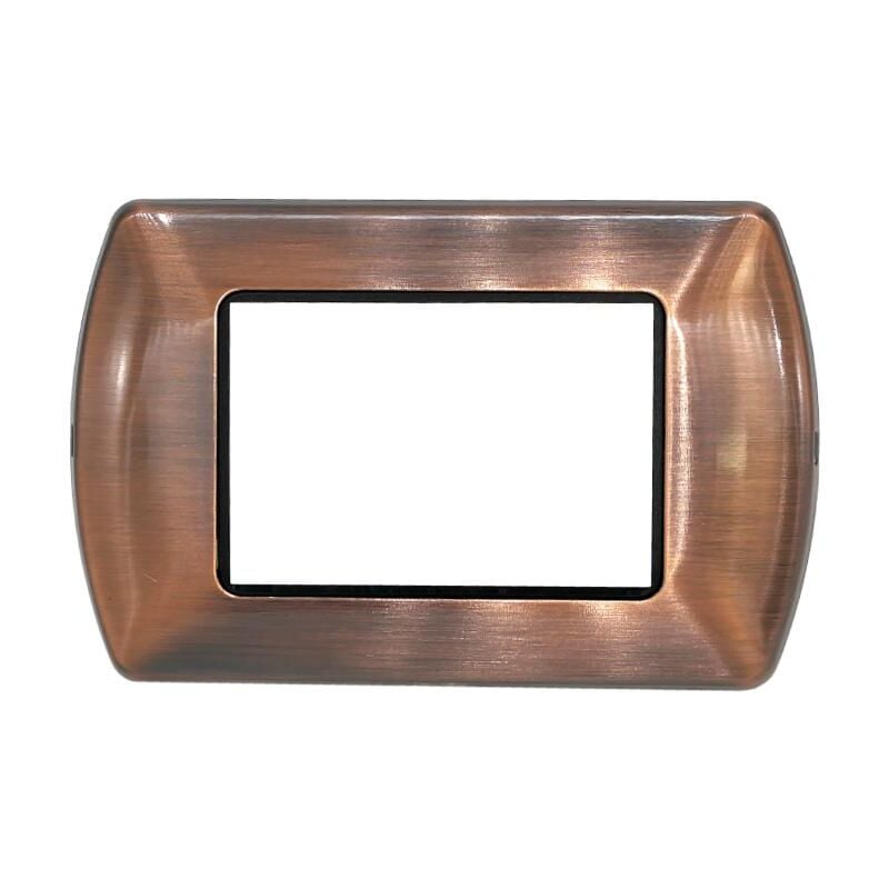 foto del prodotto placca 503 3p posti rame compatibile con living internetional tot8803 t-10