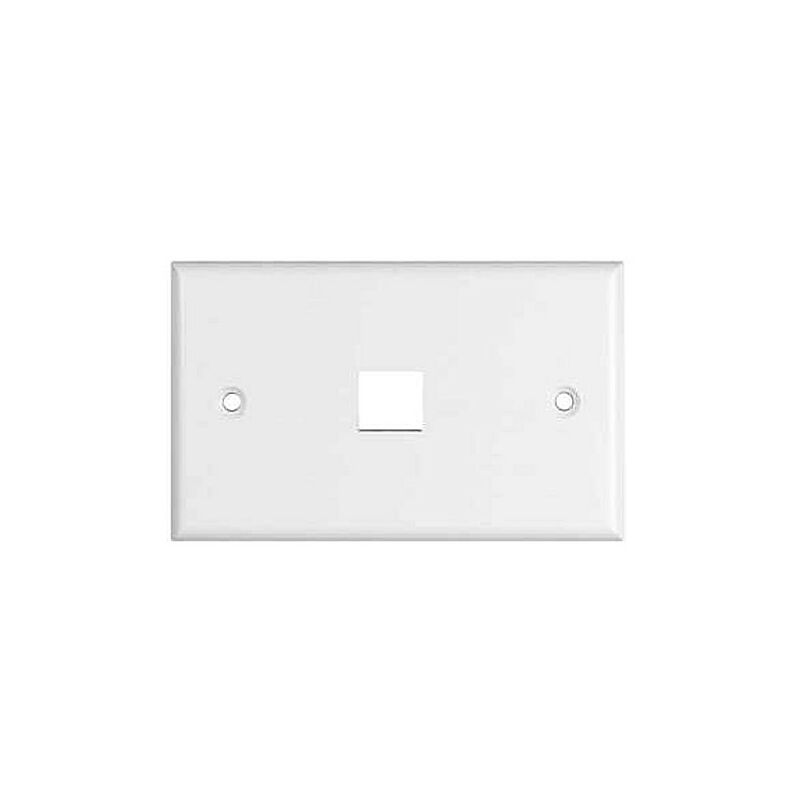 foto del prodotto placca 503 bianca per 1 keystone orizzontale 4netpowpl503w1o