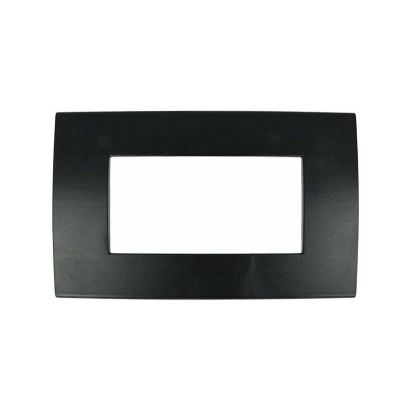 foto del prodotto placca 504 4m posti nero lucido slim compatibile living light air sd46004 2