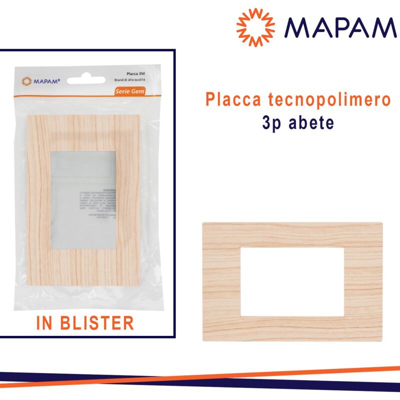 foto del prodotto placca 6003 17 3p abete vmr pln t2 in blister