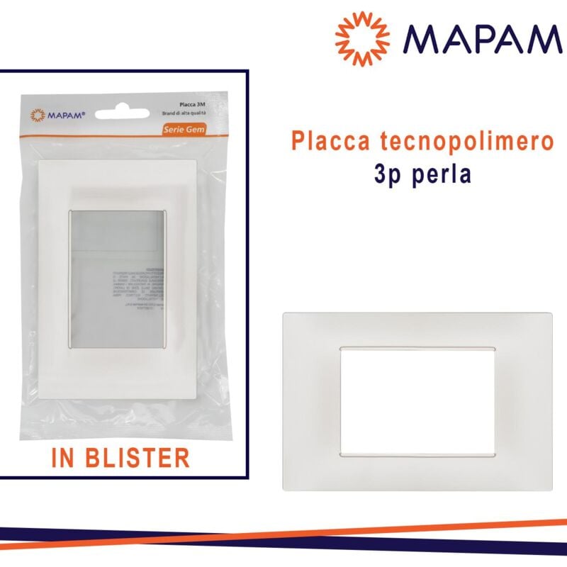 foto del prodotto placca 6003 21 3p perla vmr pln in blister