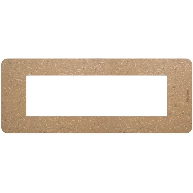 foto del prodotto placca 7 moduli bio in biopolimero naturale matixgo bticino ja4807bb