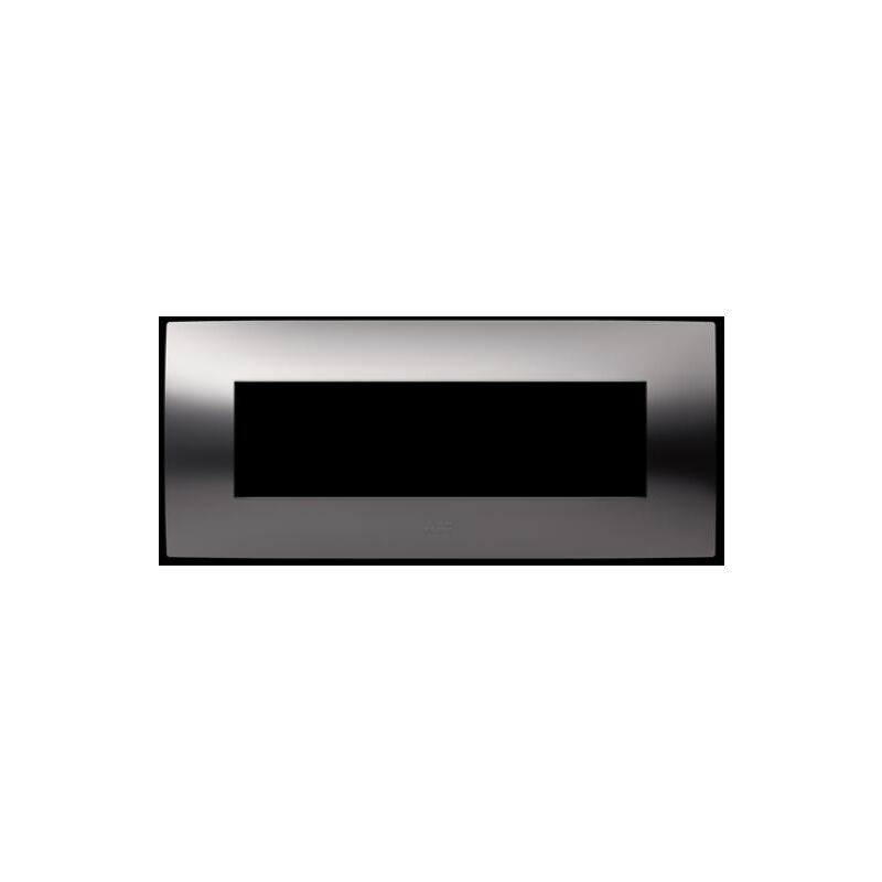 foto del prodotto placca 7 moduli metal black satinato abb chiara 2csk0718ch