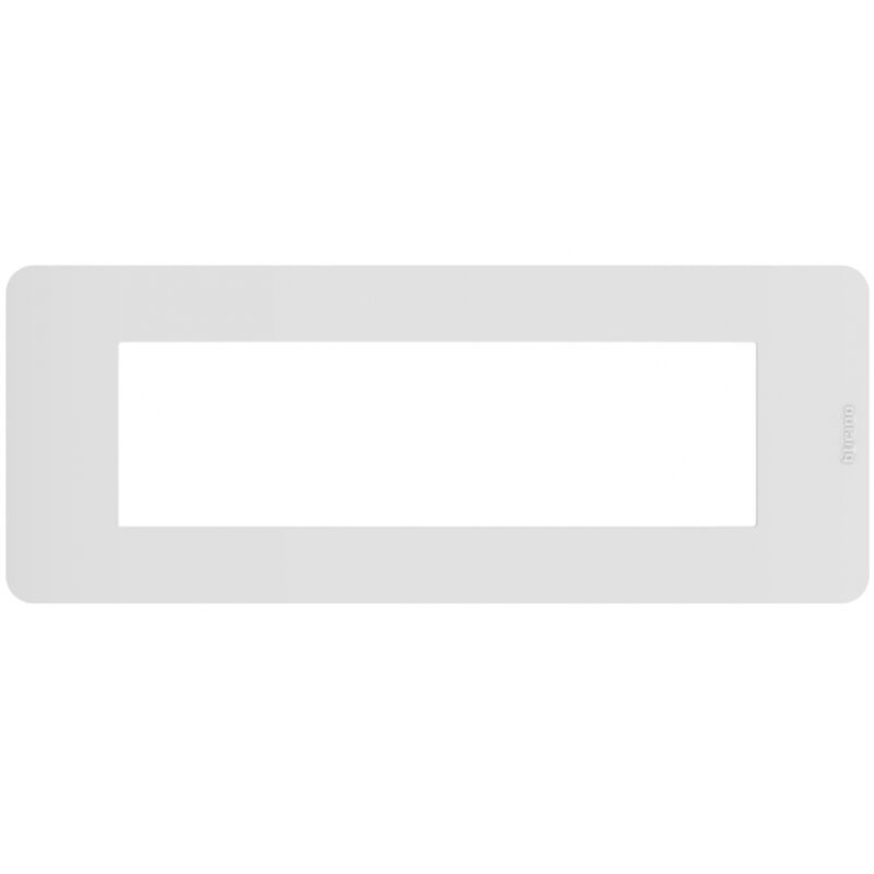 foto del prodotto placca 7 moduli white bianco serie matixgo