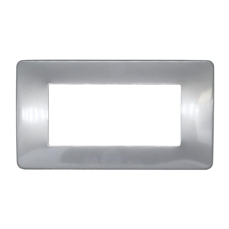 foto del prodotto placca 7804 7 4p grigio chiarosimil mtx metallo