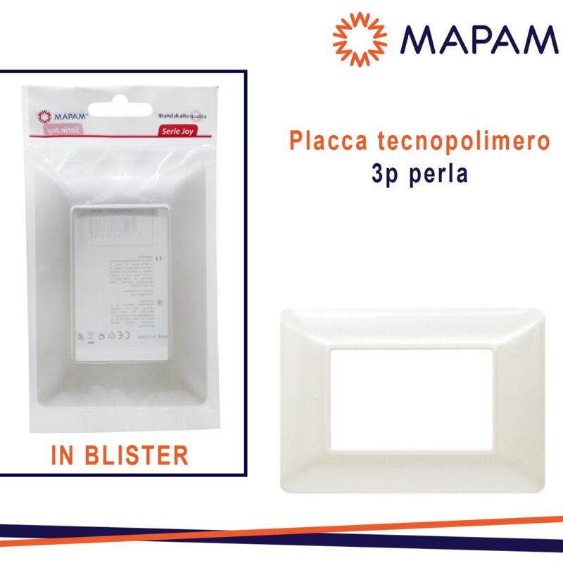 foto del prodotto placca 8003 13 3p perla simil mtx t3 joy in blister