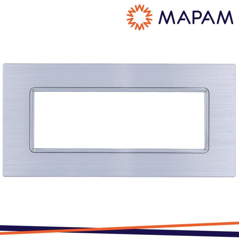 foto del prodotto placca alluminio m6007ll 3 gem 7p silver